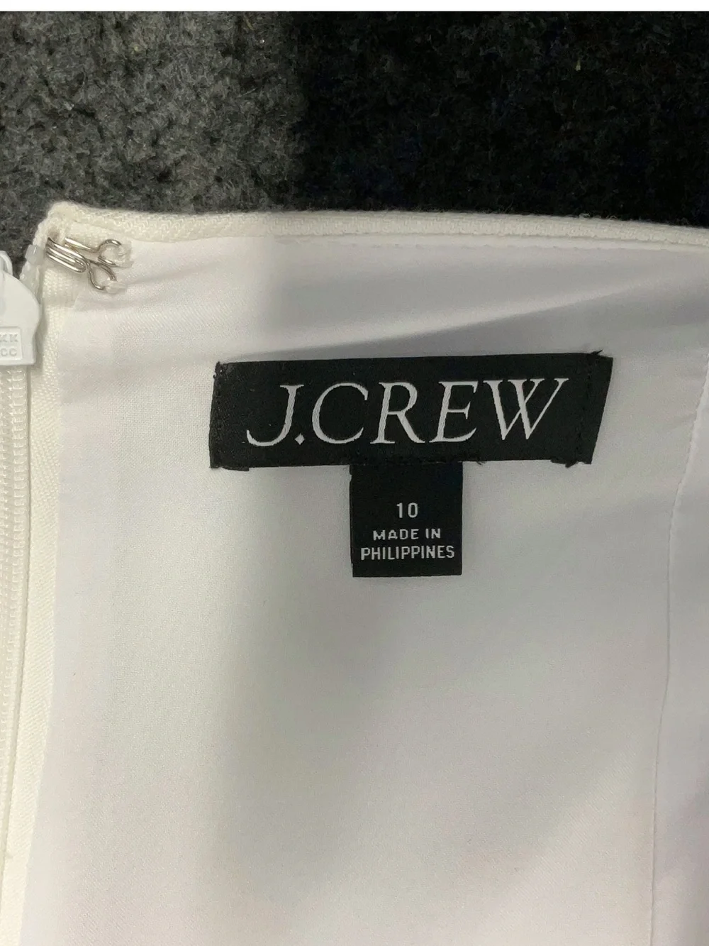 J. Crew white linen blend dress size 10